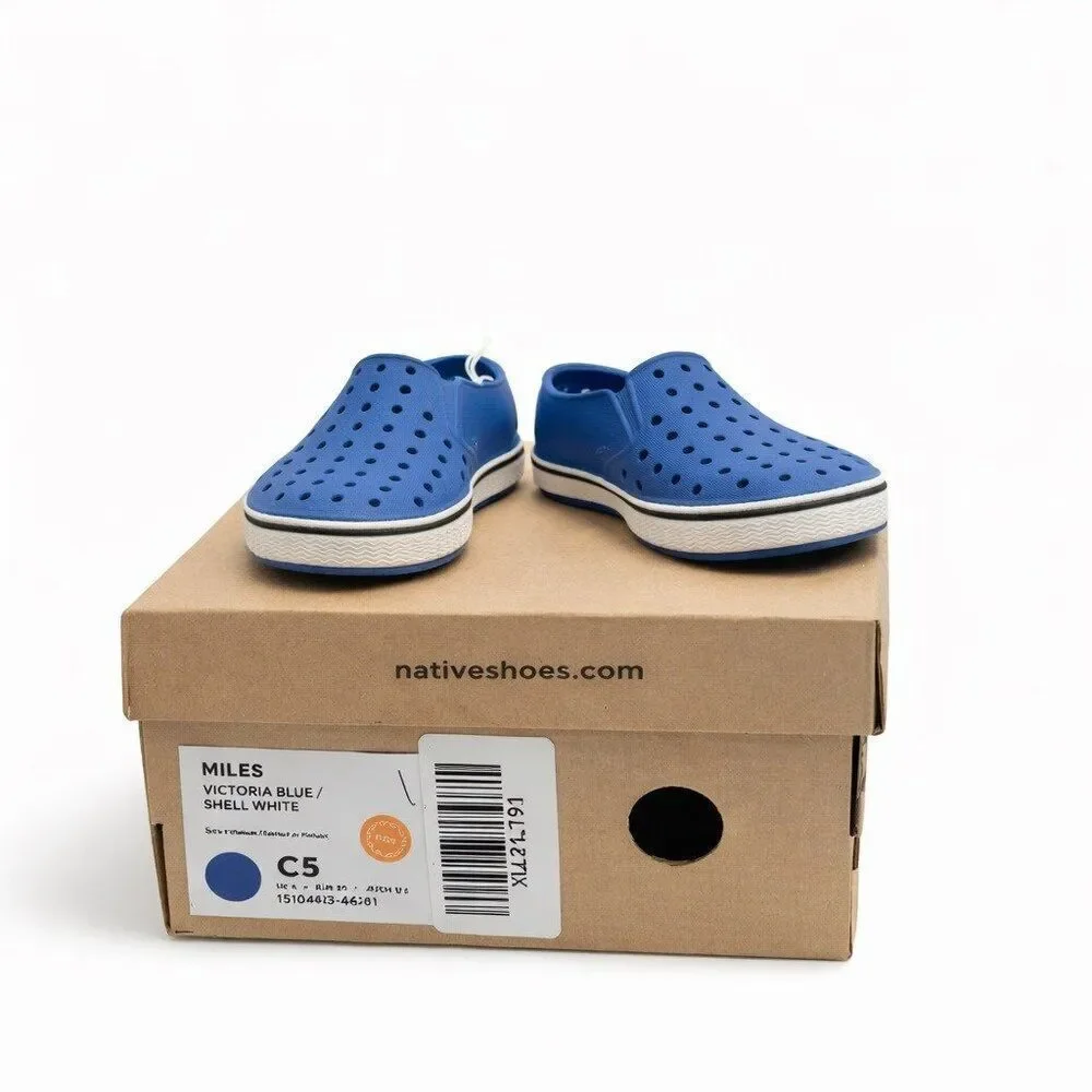 Native Jefferson Toddler Kids Slip-On Water Shoes Victoria Blue C5 Lightweight